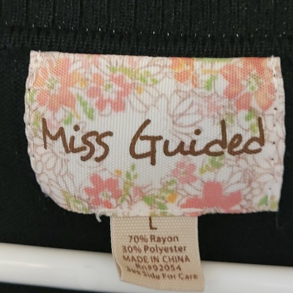 GENTLY USED, MISS GUIDED LONG SLEEVE PULL-OVER, LARGE!!! - Picture 2 of 3